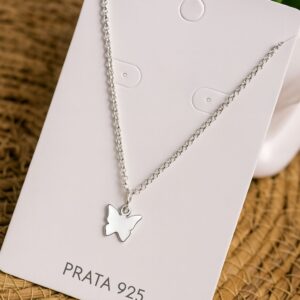 Colar de Prata 925 Mini Borboleta