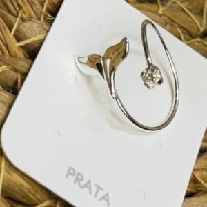 Anel de Prata 925 rabo de baleia regulável