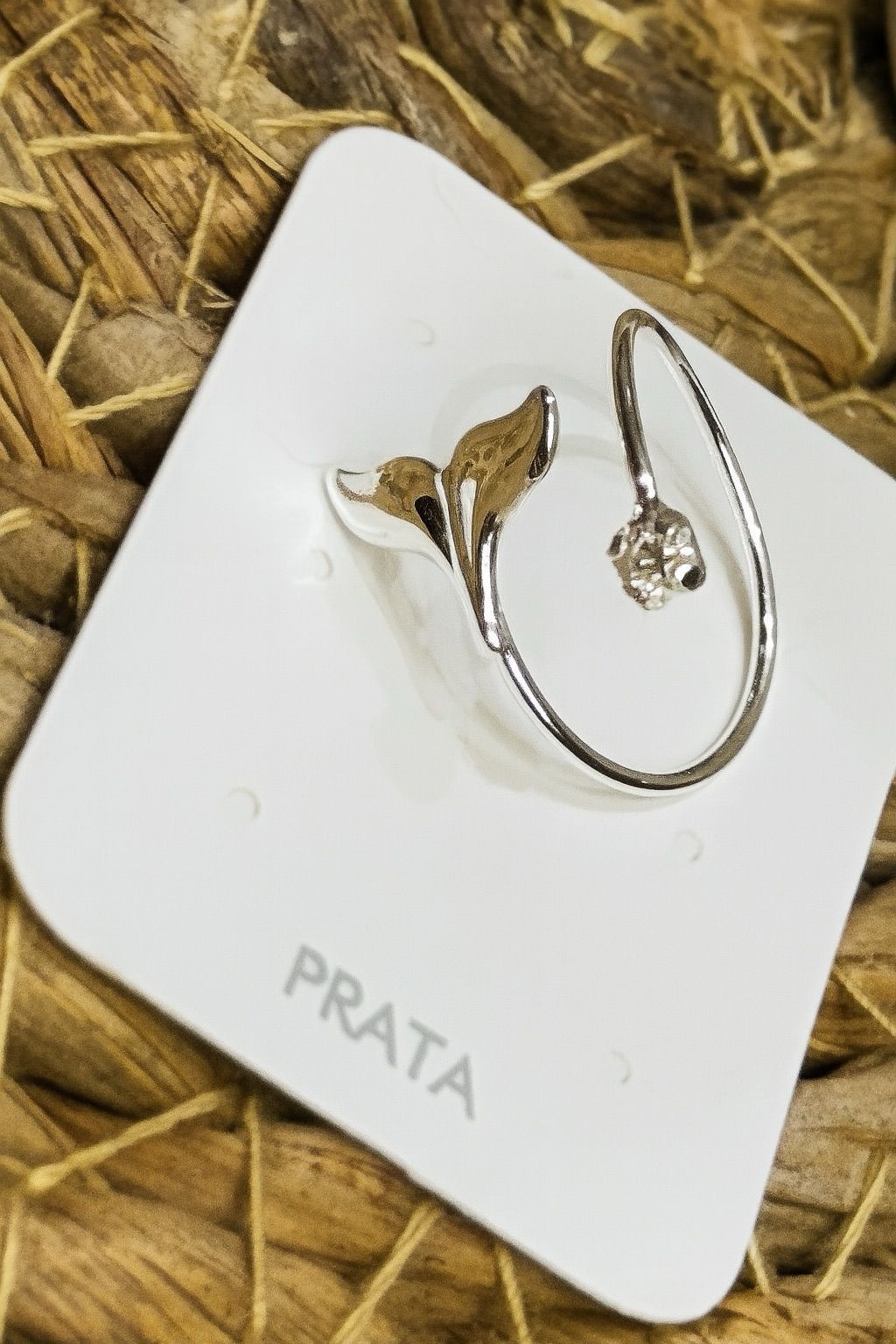 Anel de Prata 925 rabo de baleia regulável