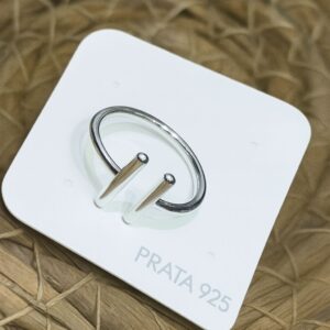 Anel de Prata 925 Fios Minimalistas Regulável