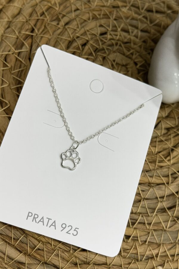 Pulseira de Prata 925 Infantil Pingente Patinha