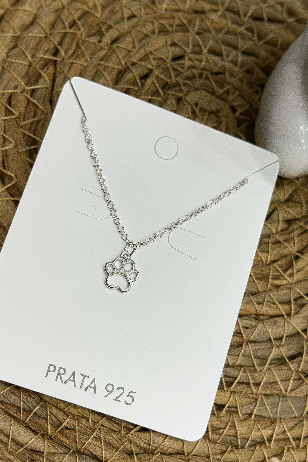 Pulseira de Prata 925 Infantil Pingente Patinha