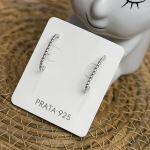 Brinco de Prata 925 Ear Hook Torcido