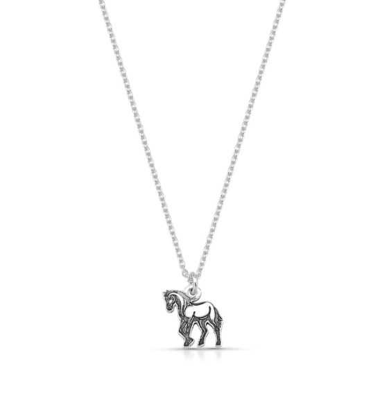 Gargantilha Cavalo Laser de Prata