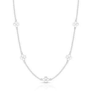 Choker 5 Trevo Vazado Liso Central