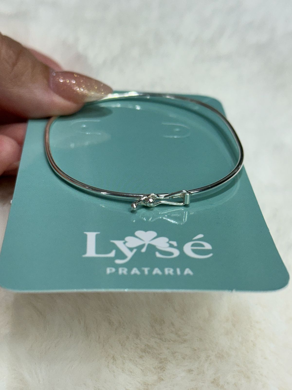 Bracelete de Prata 925 Liso Arredondado