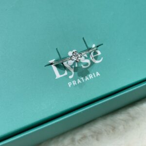 Anel de Prata 925 Solitário Detalhado