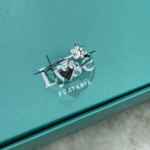 Anel de Prata 925 Regulável Patinha e Coração