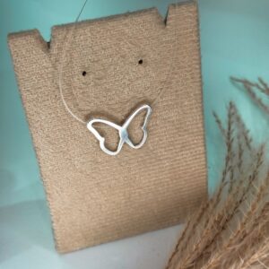 GAGANTILHA FIO NYLON BORBOLETA VAZADA