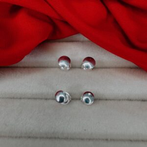 DUA DE BRINCO CÍRCULO LISO DE PRATA