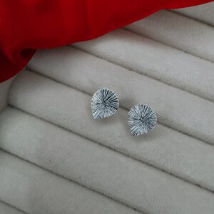 BRINCO GOTA PLANO MARTELADO DE PRATA