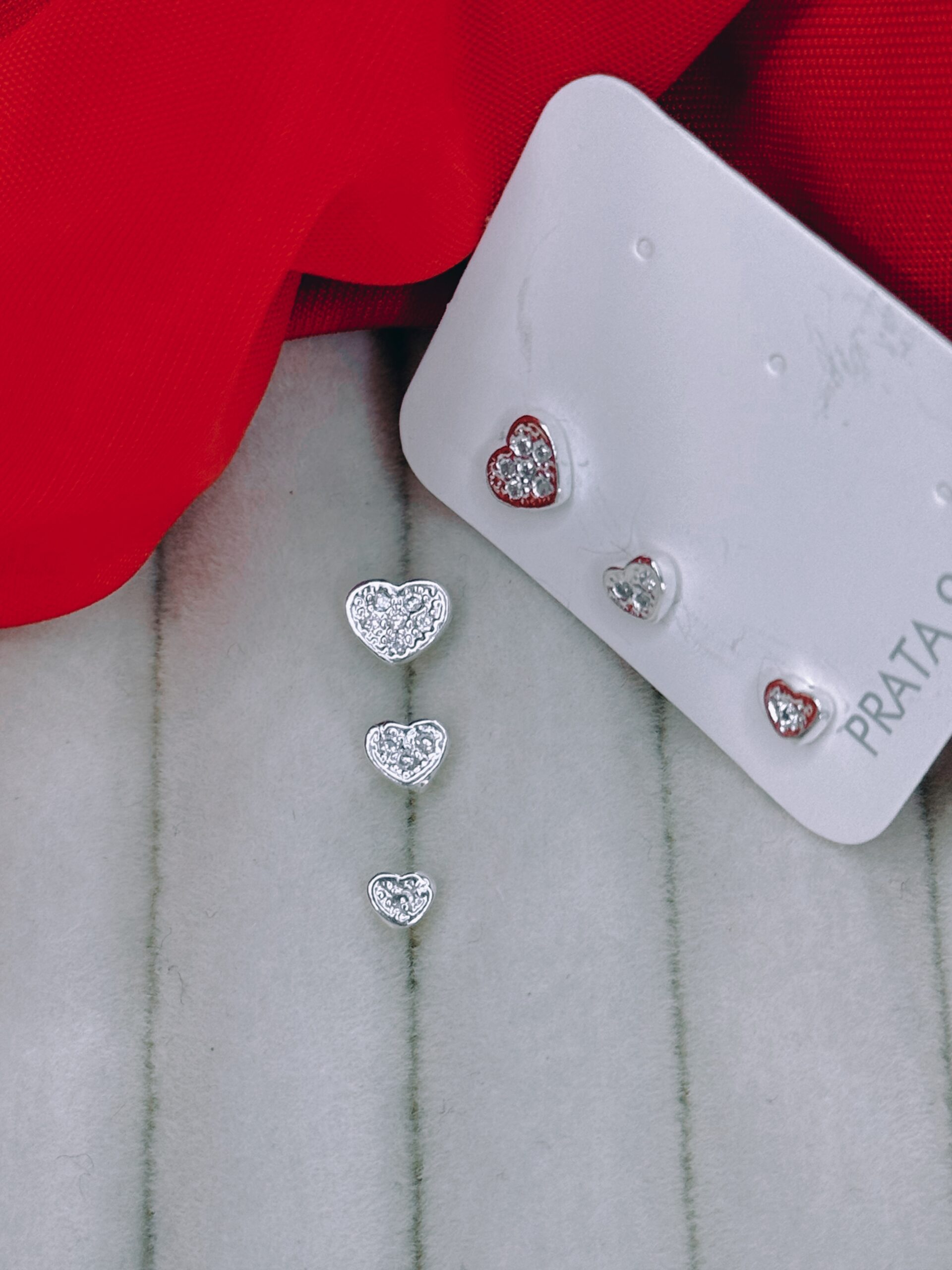 TRIO DE BRINCO CORAÇÃO